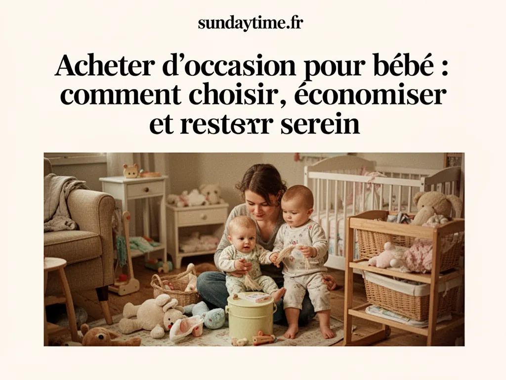 Acheter d'occasion pour bébé : comment choisir, économiser et rester serein