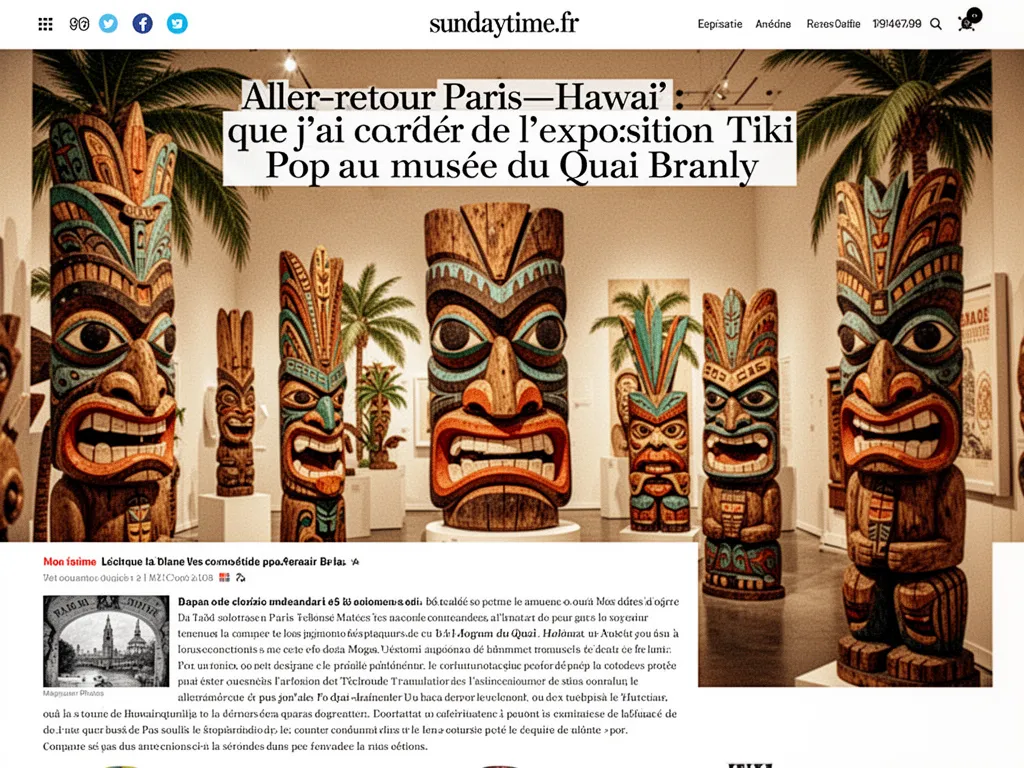 Aller-retour Paris–Hawaï : que j'ai gardé de l'exposition Tiki Pop au musée du Quai Branly